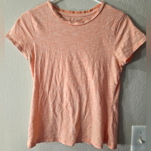 Small Orange/Cream Falls Creek Short Sleeve T-Shirt